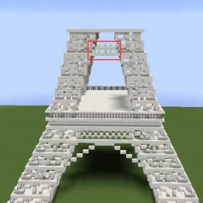 我的世界埃菲尔铁塔建筑怎么建？