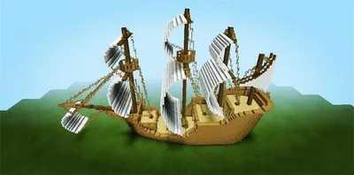 我的世界海盗船怎么建？