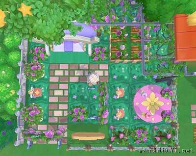 摩尔庄园手游七夕紫色花园设计图分享一览